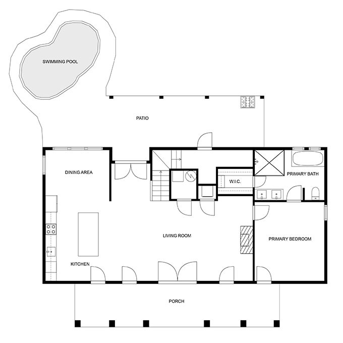 Floor 1: Floor Plan, Aqua architectural layout
