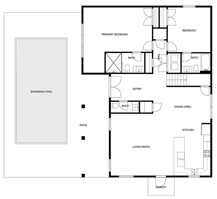 Floor 1: Floor Plan, Sundance architectural layout