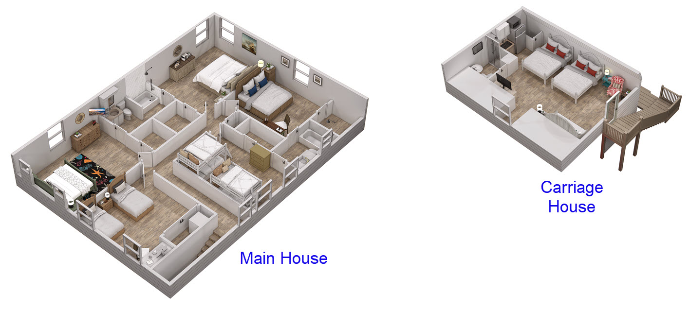 Floor 2: 3D View, Vibe architectural layout