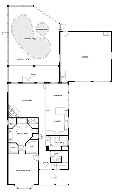 Floor 1: Floor Plan, Vibe architectural layout