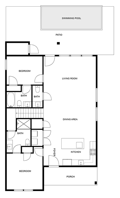 Floor 1: Floor Plan, Bliss architectural layout