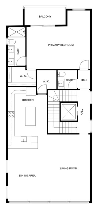 Floor 3: Floor Plan, Horizon architectural layout