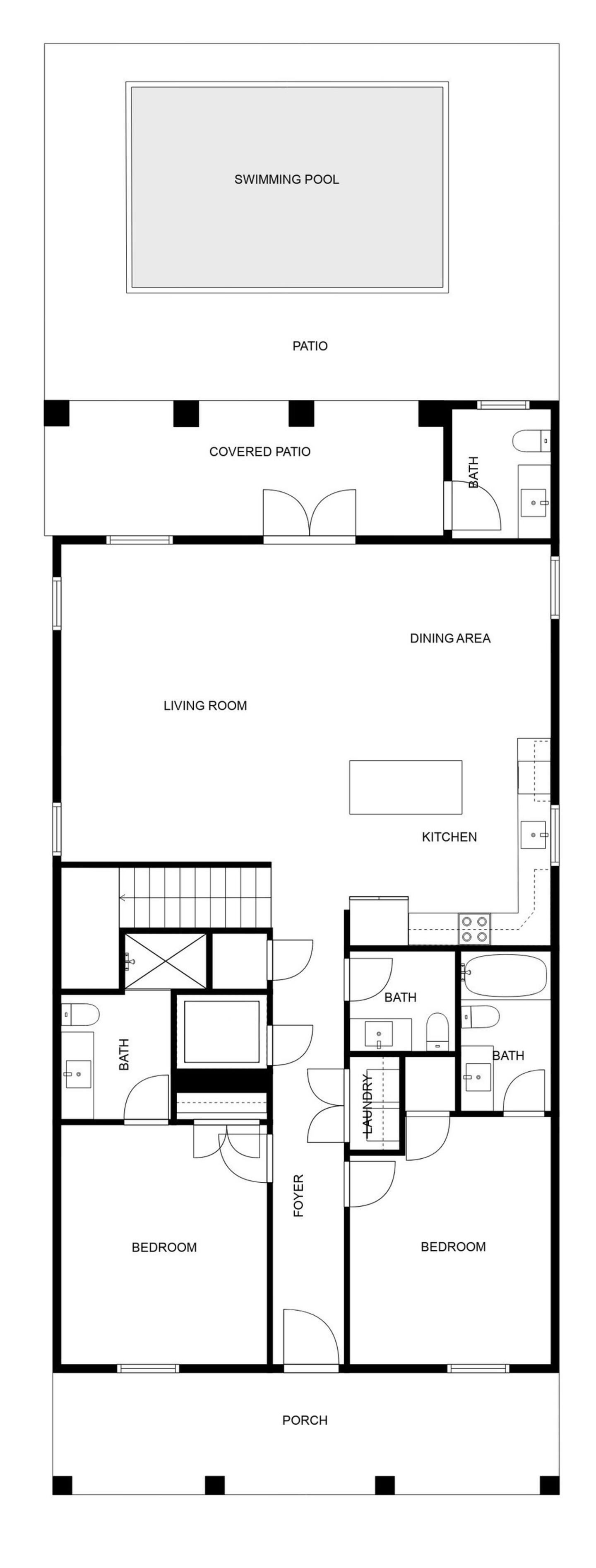 Floor 1: Floor Plan, Vista architectural layout