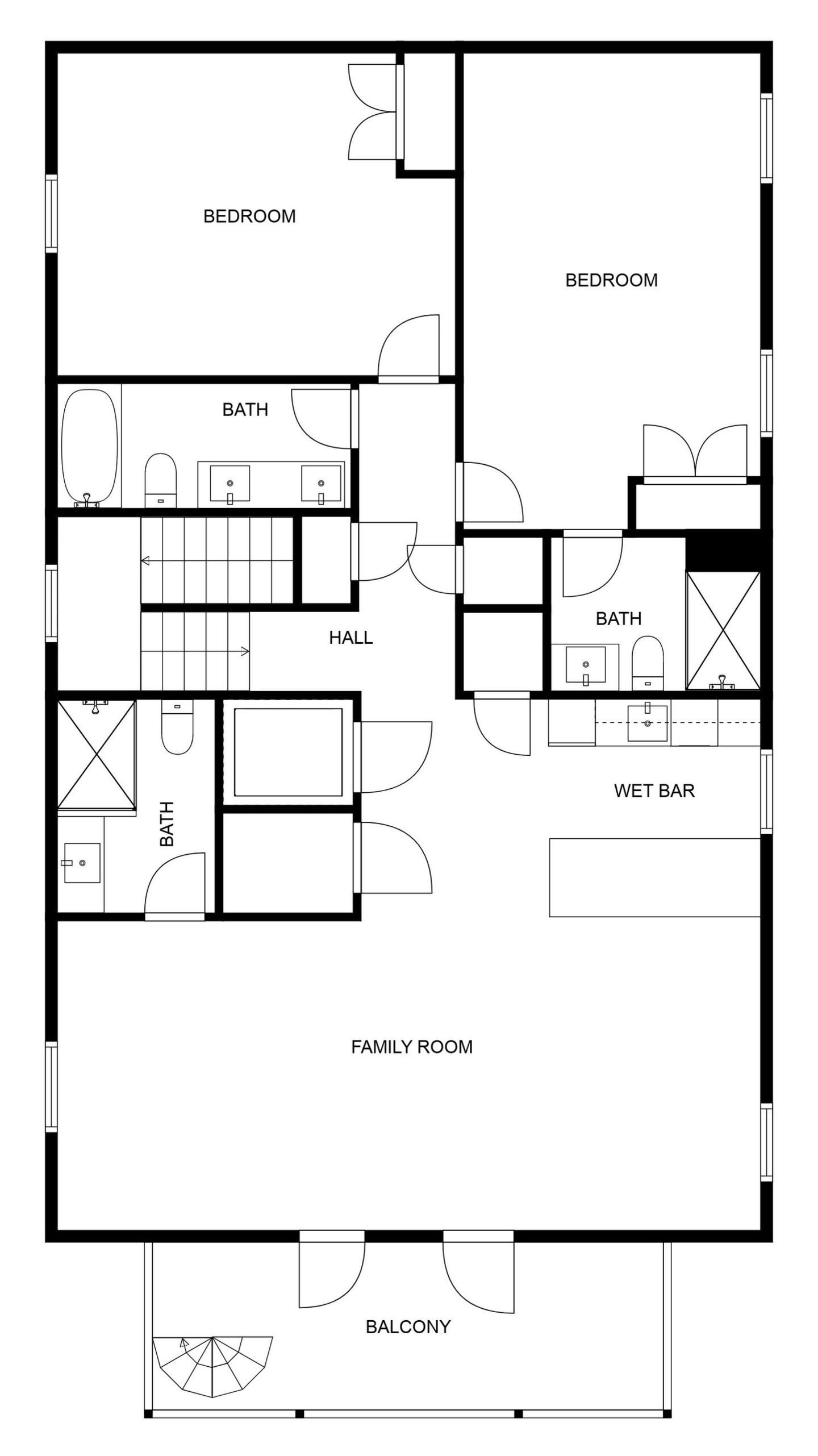 Floor 3: Floor Plan, Vista architectural layout