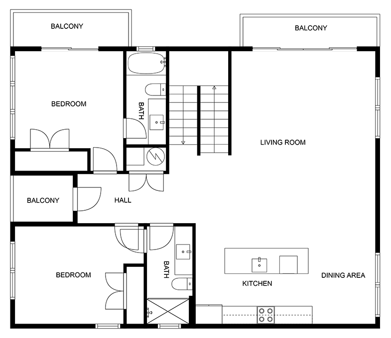 Floor 2: Floor Plan, Driftwood architectural layout