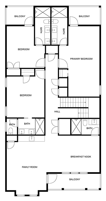 Floor 2: Floor Plan, Ovation architectural layout