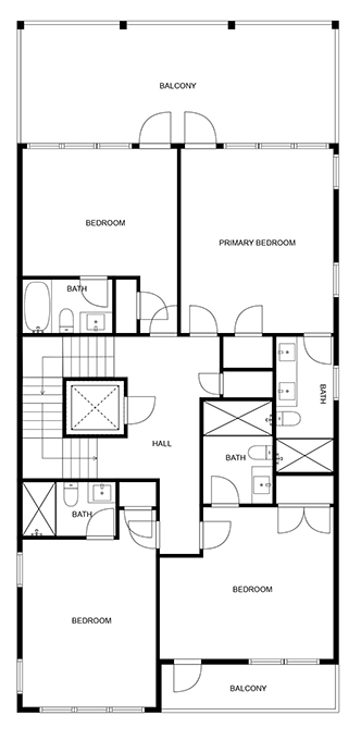 Floor 2: Floor Plan, Seaspray architectural layout