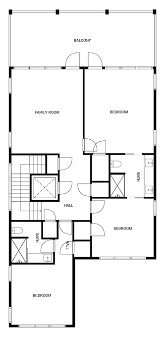Floor 3: Floor Plan, Seaspray architectural layout