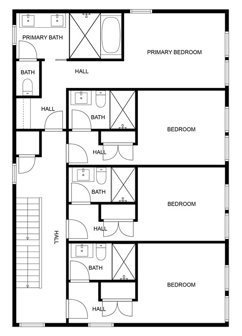Floor 3: Floor Plan, Sunbeam architectural layout