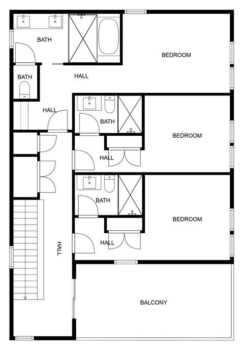 Floor 4: Floor Plan, Sunbeam architectural layout