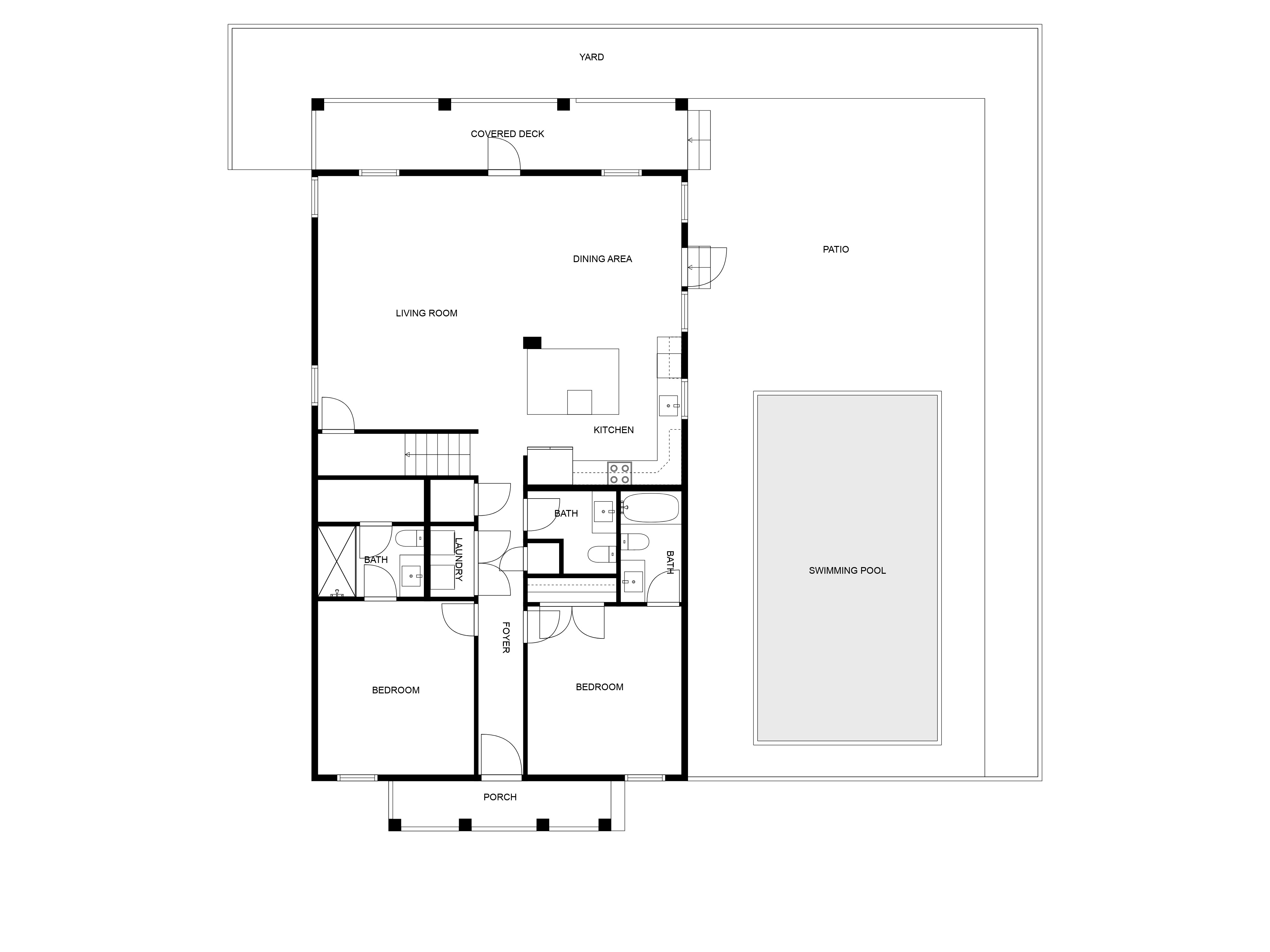 Floor 1: Floor Plan, Cypress architectural layout