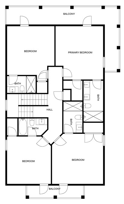 Floor 2: Floor Plan, Cypress architectural layout
