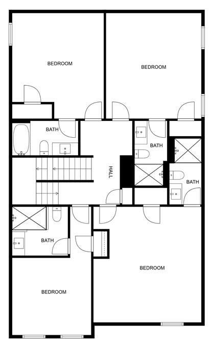 Floor 2: Floor Plan, Glimmer architectural layout