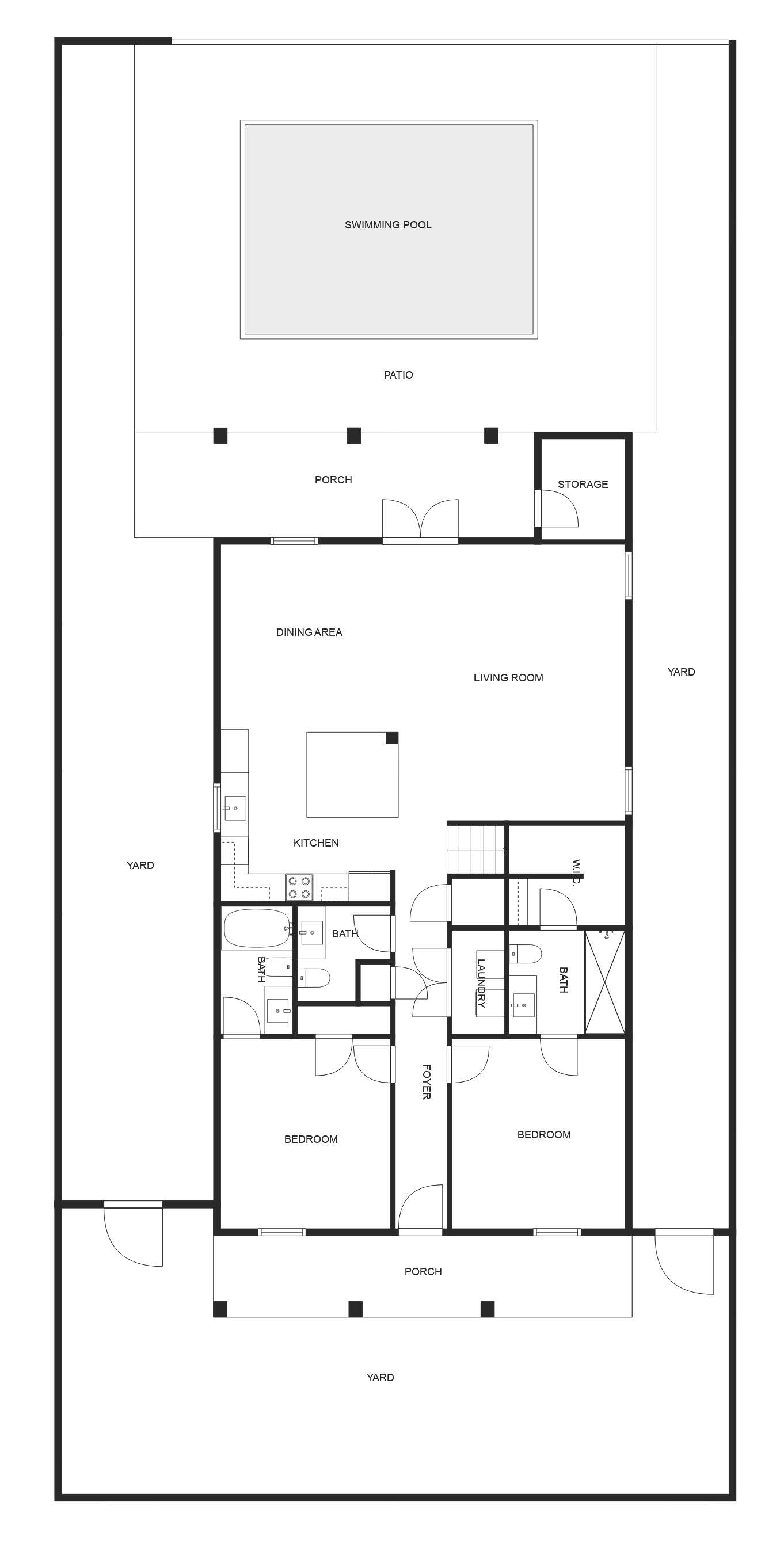 Floor 1: Floor Plan, Reefwood architectural layout