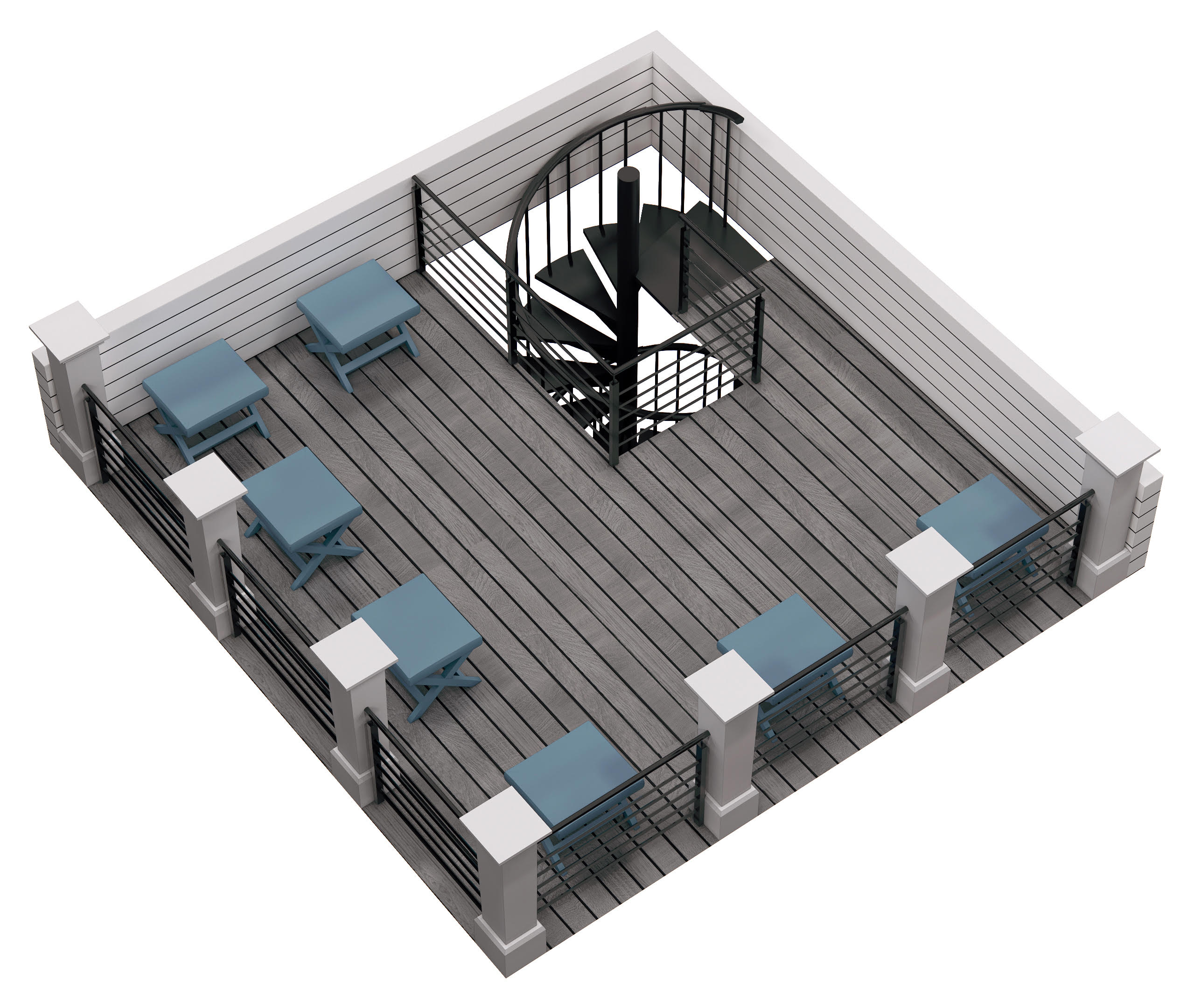 Floor 5: 3D View, Harmony architectural layout