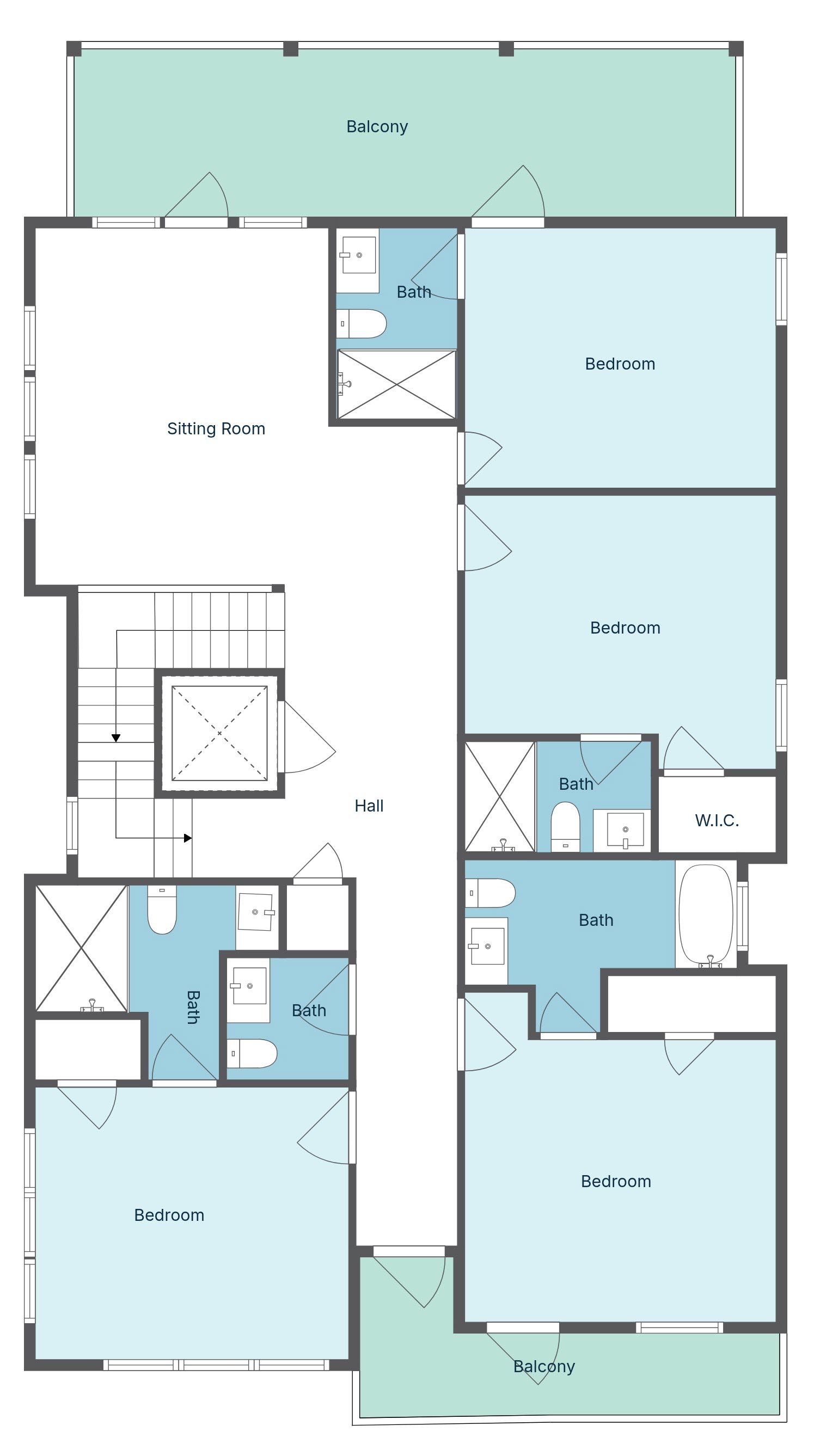 Floor 2: Floor Plan, Tango architectural layout