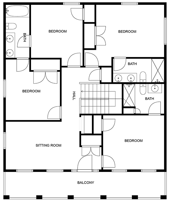 Floor 2: Floor Plan, Freestyle architectural layout