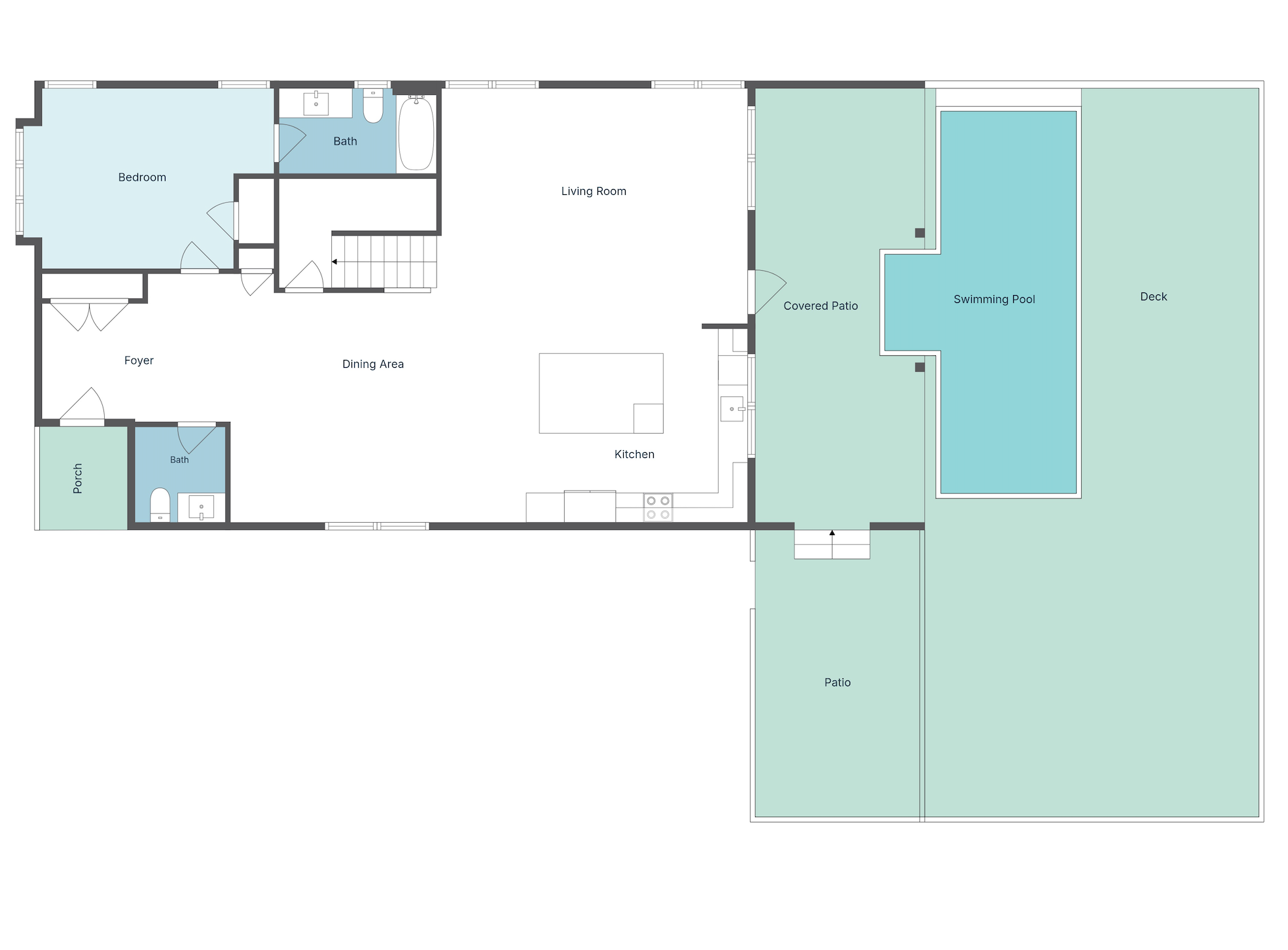 Floor 1: Floor Plan, Aquarius architectural layout