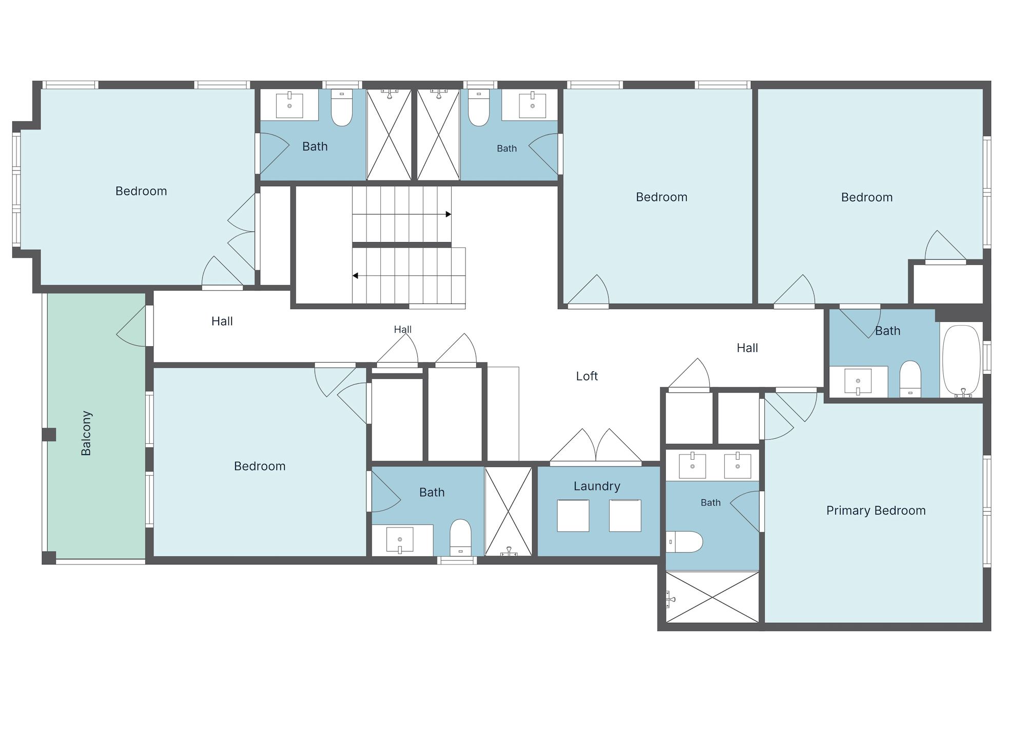 Floor 2: Floor Plan, Aquarius architectural layout