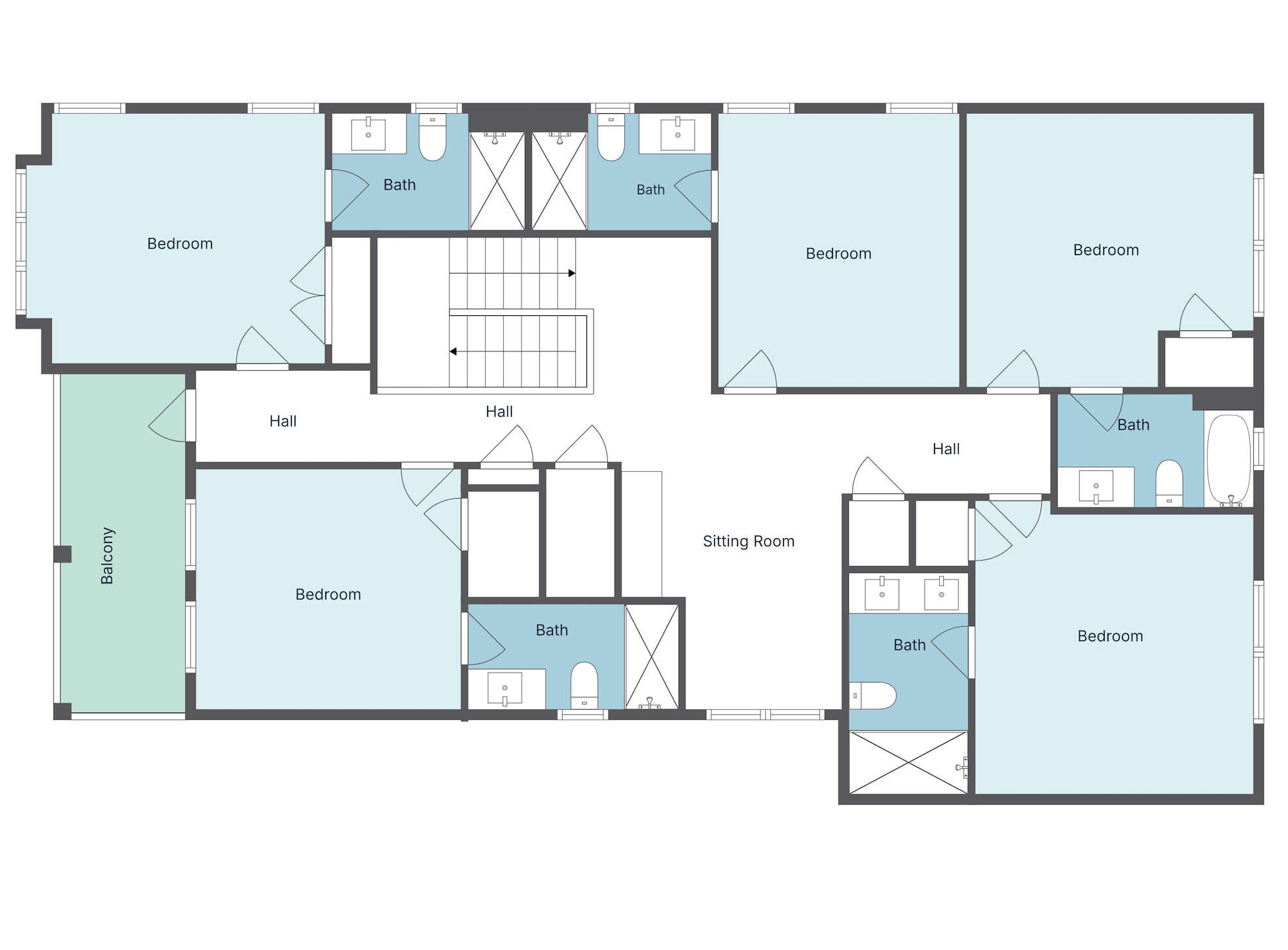 Floor 3: Floor Plan, Aquarius architectural layout