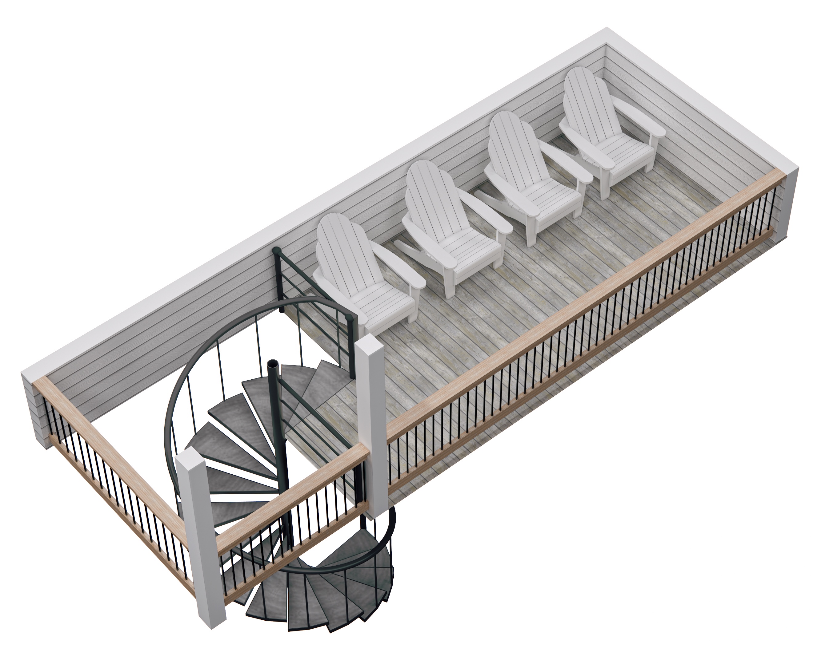 Floor 4: 3D View, Beacon architectural layout