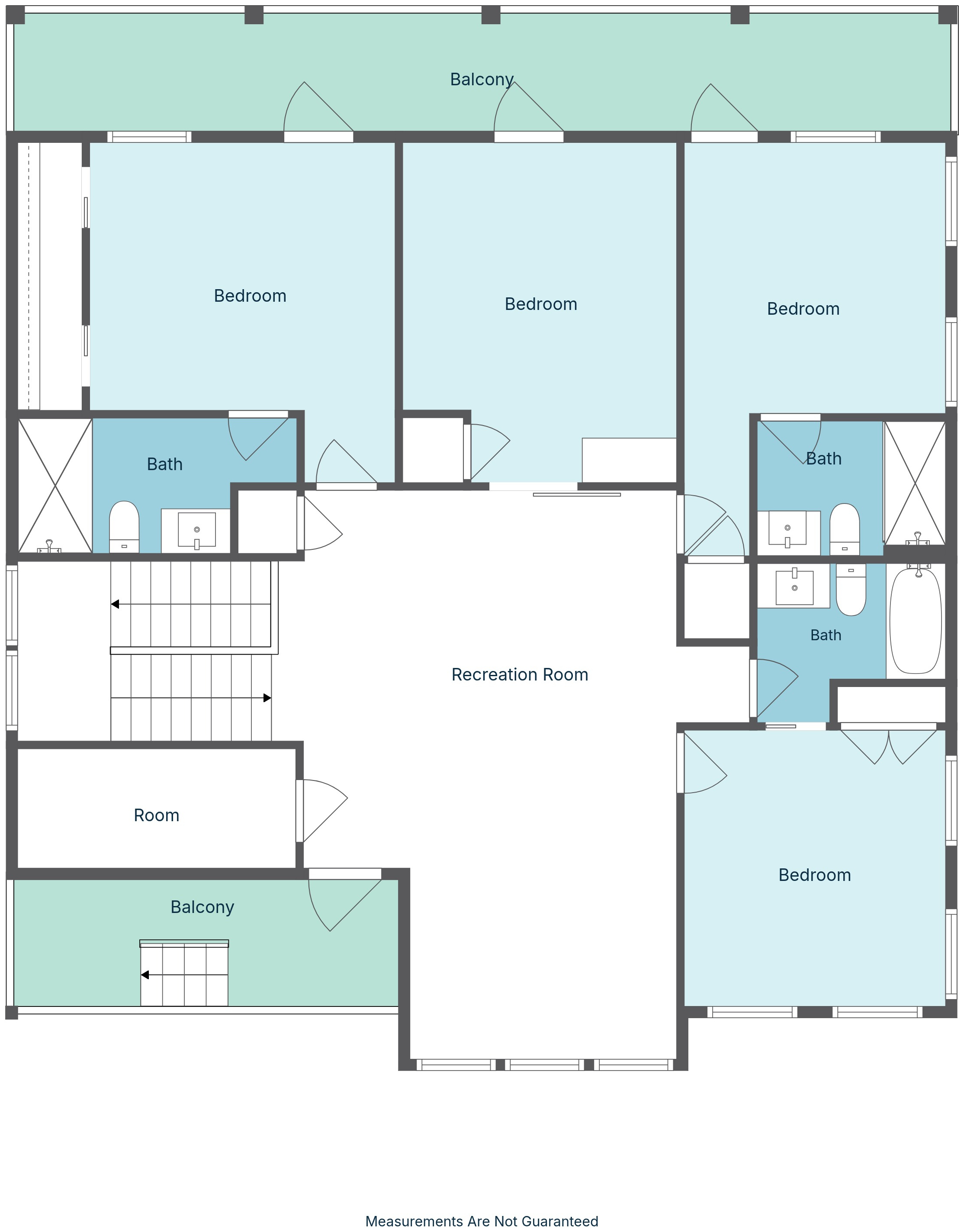 Floor 3: Floor Plan, Beacon architectural layout
