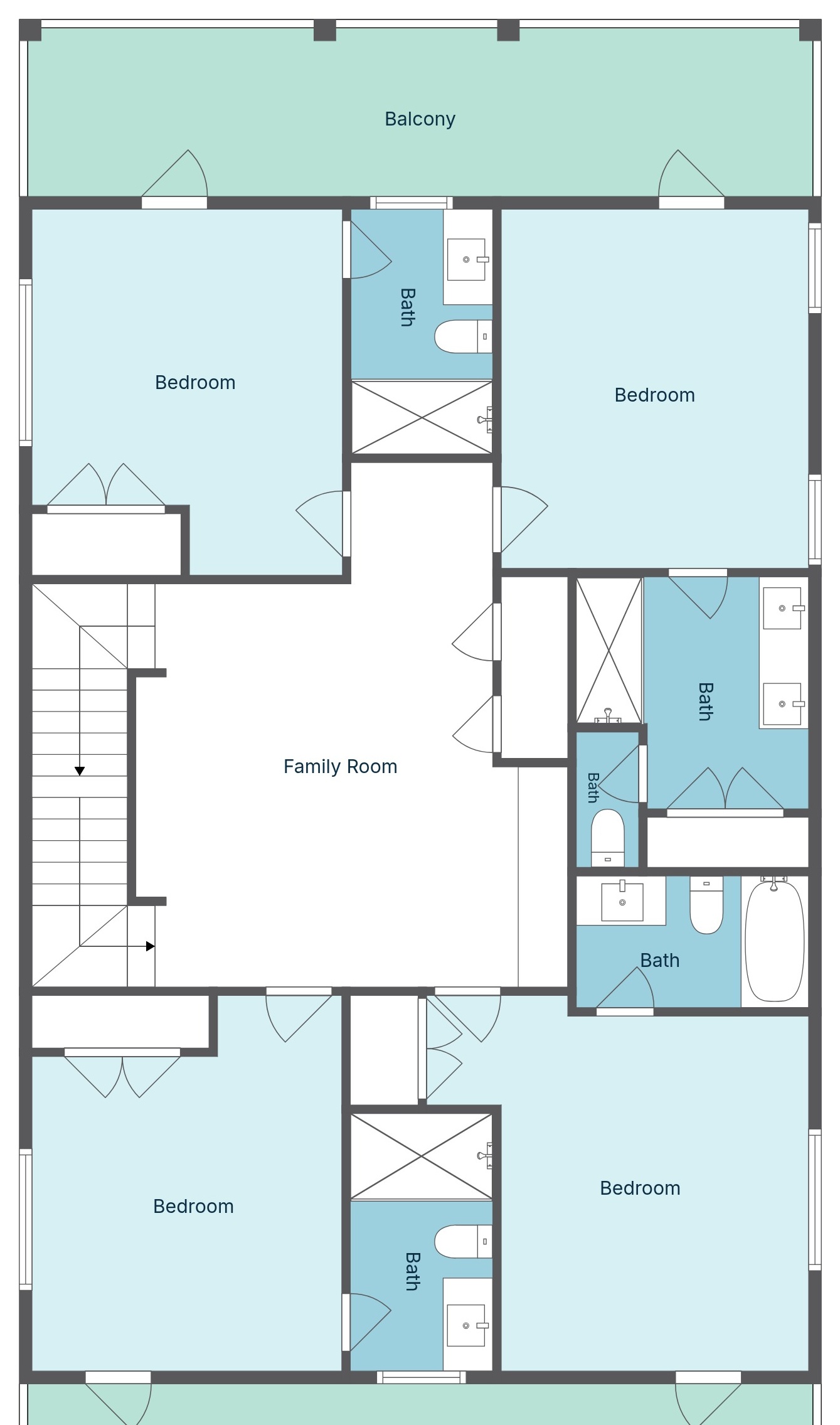 Floor 2: Floor Plan, Seahorse architectural layout