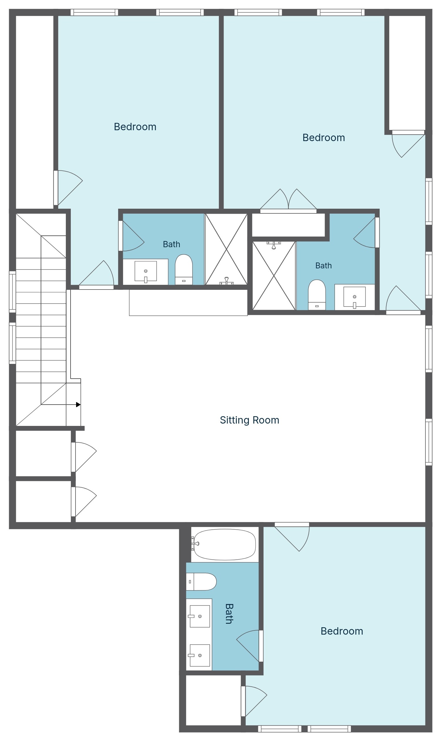 Floor 3: Floor Plan, Seahorse architectural layout